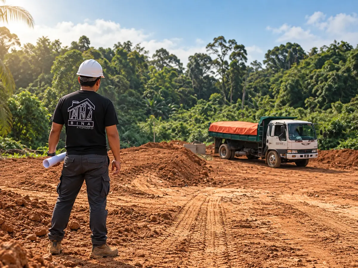 Kerja Tambak Tanah & Landskap